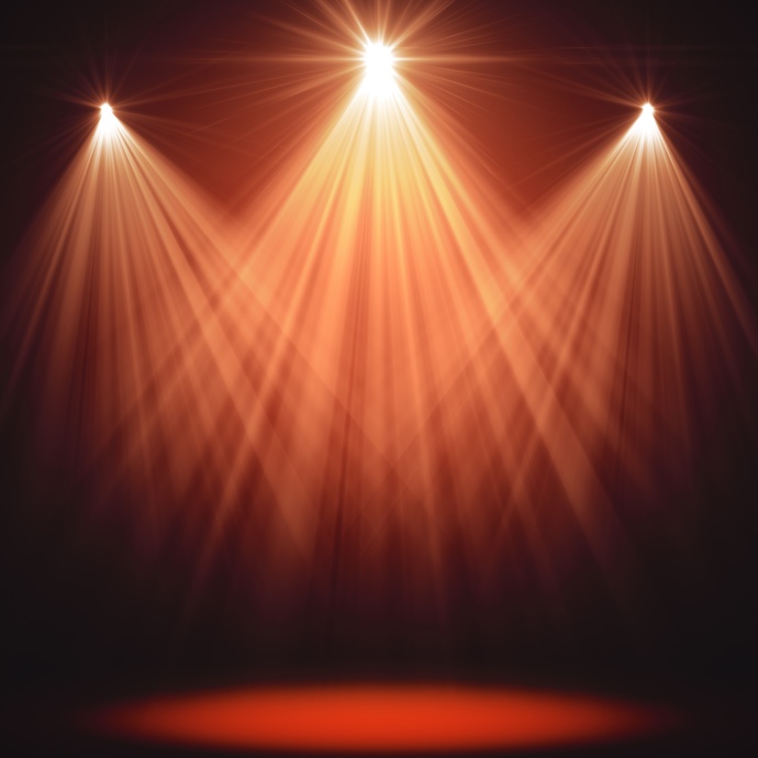 Palco iluminado