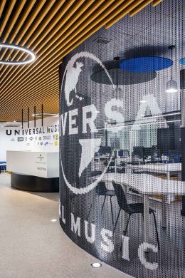 Tromilux lighting at Universal Music Spain offices