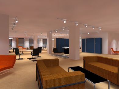 Étude d'éclairage avec l'éclairage Tromilux