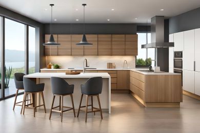 ambiente com pendentes 