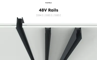 Imagem com varias aplicações das calhas 48V 