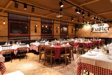 Zone restaurant avec éclairage Tromilux