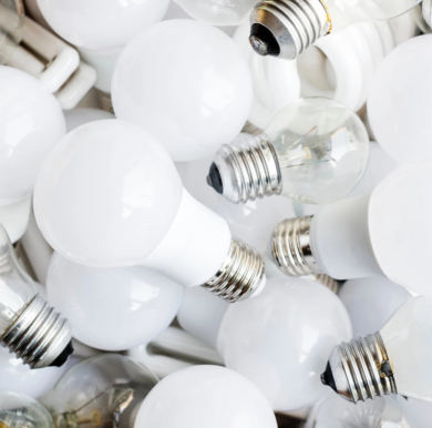 Bunch of light bulbs together Bunch of light bulbs together